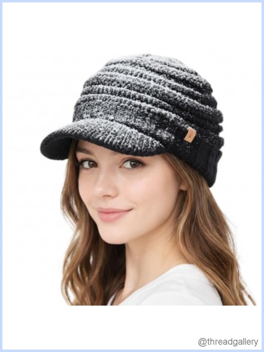 DryKnit Waterproof Visor Beanie Fleece Lined Winter Hat